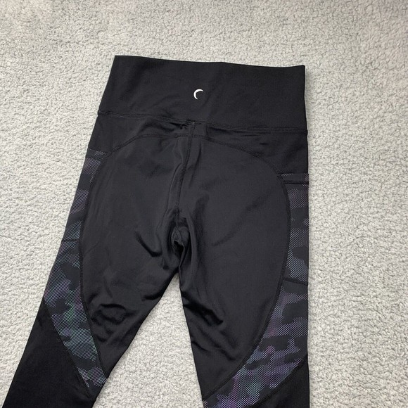 Zyia Active Black Capri Leggings Size 8-10 Athletic Side Pockets - Picture 10 of 14